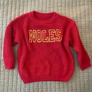 Toddler Chunky FSU Sweater